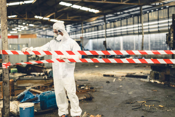 Professional Sewage Cleanup technician working in Adairsville, GA
